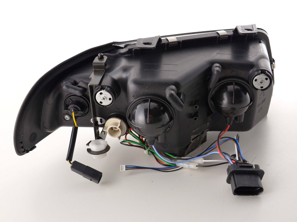 Scheinwerfer Set Daylight LED Tagfahrlicht Audi A4 B5 8D 99-01 schwarz Scheinwerfer Set Daylight LED Tagfahrlicht Audi A4 B5 8D 99-01 schwarz